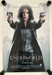 Kate Beckinsale Underworld Awakening DS Poster Signed