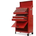 BULLET 8 Drawer Tool Box Cabinet Chest Storage, Toolbox Garage Organiser Set Red