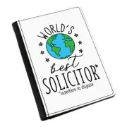 World's Best Solicitor Passport Holder Cover Case Funny Favourite Lawyer Law