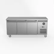 FED-X S/S Three Door Bench Freezer XUB6F18S3V