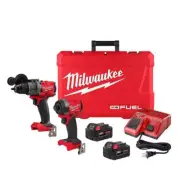 M18 FUEL 18V Brushless Cordless Hammer Drill & Impact Driver Combo Kit