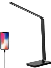 LED Desk Lamp Eye-Caring Table Light with USB Charger