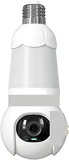 3MP/5MP E27 E26 Surveillance Camera Night Vision WiFi Home Security IP Camera AI Human & Vehicle Detection(Bulb Cam 3MP(E27))