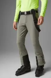 $790 Bogner Men’s Curt Softshell Ski Waterproof Pant- Slate Green-Large-New Tag