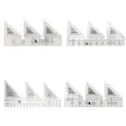4PCS Quilting Rulers,Shaped Acrylic Sewing Ruler Quilting Templates,Sewing7846