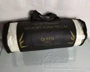 Sweet Dreamz Hypoallergenic Anti Microbial Memory Foam Pillow Queen Size 28"x19"