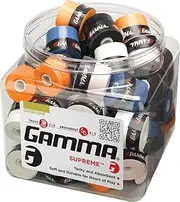 Gamma Sports Supreme Overgrip, Easy to Apply Grip Tape for Tennis Racquets, Pickle Ball Paddles, Badminton, Squash Racket, Golf Clubs, Baseball Bats - Replacement Tacky Over Wrap Bands