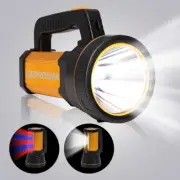 Rechargeable LED Flashlight, Super Bright Handheld Spotlight, Large Size