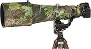 CHASING BIRDS Camouflage Waterproof Lens Coat for Nikon AF-S 600mm F4 E FL ED VR Rainproof Lens Protective Cover (Green Leaf Camouflage, with FTZ-II)
