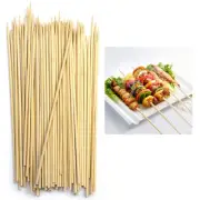 400 Pc Bamboo Skewers Wooden Sticks 12" Wood BBQ Shish Kabob Fondue Party Grill