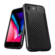 Tough On Iron Shield Carbon Fiber Phone Case for iPhone 2022/2020 - iPhone 7/8 - Black