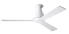 Modern Fan Company Altus Gloss White 42" Flush Ceiling Fan with Remote Control