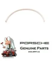 PORSCHE 911 912 REAR QUARTER WINDOW TRIM EDGING VERTICAL GENUINE PCG54342300 (for: Porsche)