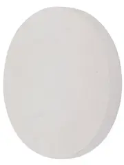 Disk 150mm LED Colour-Shifting Backlit Wall Light in White Wood