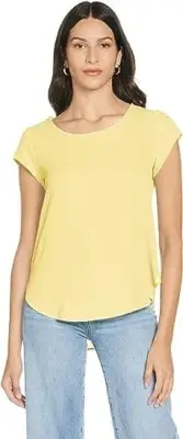 ONLY Women's Onlvic S/s Solid Top Noos WVN T-Shirt, Pineapple Slice. 12 UK