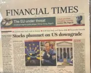 Financial Times August 2011 Stocks Plummet EU Under Threat Robot Machines