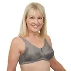 Mastectomy Bra Lace Soft Cup Size 38DD Grey