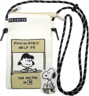 Snoopy Smartphone Shoulder Bag Zipper Sacoche PopUp SN & Lucy PEANUTS Nakajima