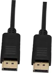 CAXUSD Dp Male to Dp Male Cable 1.8m Gold Plated Dp Cable for Computer Projector