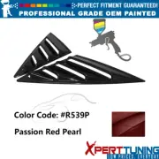 Fits 22-24 Honda Civic Sedan 4DR #R539P Passion Red Pearl Window Louver Vents PC (for: Honda Civic)