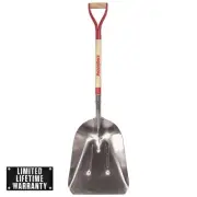 Razor-Back 31 in. Wood Handle Aluminum Scoop Shovel