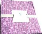 3pc Twin Sheet Set Pottery Barn Kids Feather Plumes Raspberry Purple geometric
