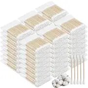 Cotton Swabs with Wooden Stick Double Round Buds,Cotton Swabs Bulk Travel Size Ear Swabs for Ears Makeup Household Cleaning Arts Crafts Pet Care (1 Count (Pack of 5000))