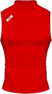 [NXT NXTRND] Nxtrnd Core Men's Mock Neck Compression Shirt, Sleeveless T-Shirt, Sportswear for Football