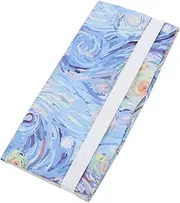 Veemoon Fabric Book Cover Sleeve for Hardcover Textbooks Decorative Pouch for Journals Planners Stylish Book Protector with Elegant Designs for Versatile Use