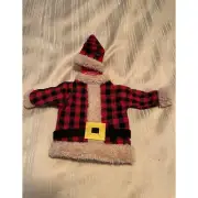 Wine Bottle Santa Suit Wine Bottle Cover Christmas Decor Santa Clause Suit Red