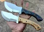 2 pcs of 9.75" Custom Hand made Beautiful D2 Tool steel Tracker knife (2390)
