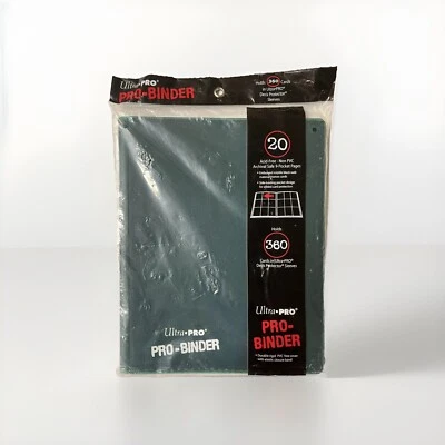 9 Pocket Pro-Binder - Dark Green Ultra Pro Holds 360 cards PVC NEW