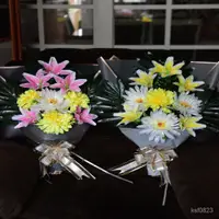 在飛比找蝦皮購物優惠-花束 上墳祭奠花 掃墓花 墓前擺放插花 掃祭拜花 清明節上墳