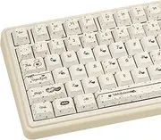 COOMICKEY PBT Keycaps, Chocolate Keycaps 60 65 75 100 Percent, Cute Key caps Dye Sub, Custom 148 Keys Cherry Profile for 61/68/84/87/98/100 Cherry Gateron MX Mechanical, White