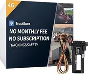 Wired GPS Tracker for Vehicles No Monthly Fee,No Subscription, 4G SIM and Data Included, Trip History, GeoFence, Alerts, Car Tracker for Truck, Fleet, No Battery Needed