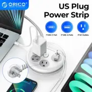 ORICO Travel Power Strip w/ 3 Outlet 3 USB 9.8ft Cord Cruise Ship Thin Plug