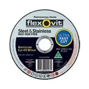 Flexovit Cut Off Wheel Mega Ultra Thin 100 x 1.6 x 16.0mm - Pack of 10