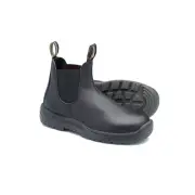 179-095 Steel Toe Slip-On Elastic Side Boots w/ Kick Guard, Black, AU size 9.5,