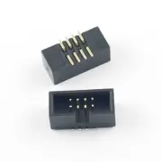 10Pcs 1.27mm Pitch 2x4 Pin 8 Pin SMT SMD Male Shrouded Box Header IDC Connector