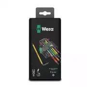 WERA 967/9 TX BO MULTICOLOUR 1 SB L-KEY 9PCS SET FOR TAMPER-PROOF TORX SCREWS
