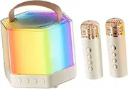 BESTonZON Karaoke Speaker for Boys and Girls Mini Microphone Karaoke Wireless Microphone for Set