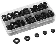 HOLIDYOYO 105Pcs Rubber Grommet Kit Flexible Hole Plugs for Electrical Wiring Automotive and Use Durable Rubber Assortment for Cable Protection and Repair