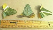 3ct Hammered BRASS Large BUZZBAIT Blades Bass Fishing Lures Topwater Buzz Baits