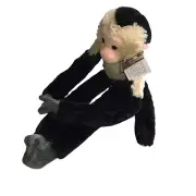 WILD REPUBLIC Plush Brown Capuchin Monkey Long Arms Palms Black / Tan