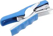 HOODANCOS Handheld Stapler Convenient Pastel School Supplies Stapler Essential Handle Product Handheld Small for Hand School Classroom Mini Tool Use Teachers Desk Portable Iron Blue