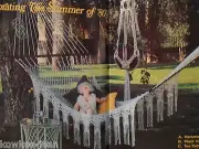 Macrame patterns: HAMMOCK, LAMP SHADES, OWLS, HANGERS, +more Vtg - see pics