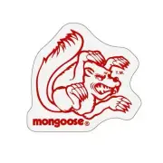Mongoose - Helmet side Decals (pair) - Red - Old school bmx