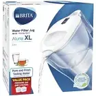 BRITA XL 3.5L Water Filter Aluna Jug + 2 Brita Maxtra+ Filter Cartridges