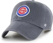 47 Chicago Cubs MLB Clean Up Unisex Baseball Cap, Adjustable, Team Badge, Vintage Navy, Vintage Navy, One size