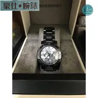 在飛比找蝦皮購物優惠-高端 戰馬男錶burberry watch男士手錶三眼日曆黑